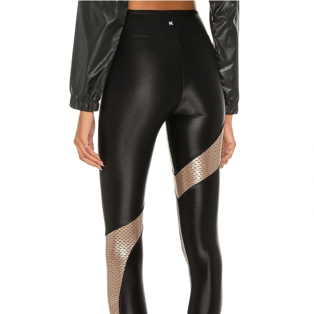 Koral black legging w gold detail - Picture 5 of 9